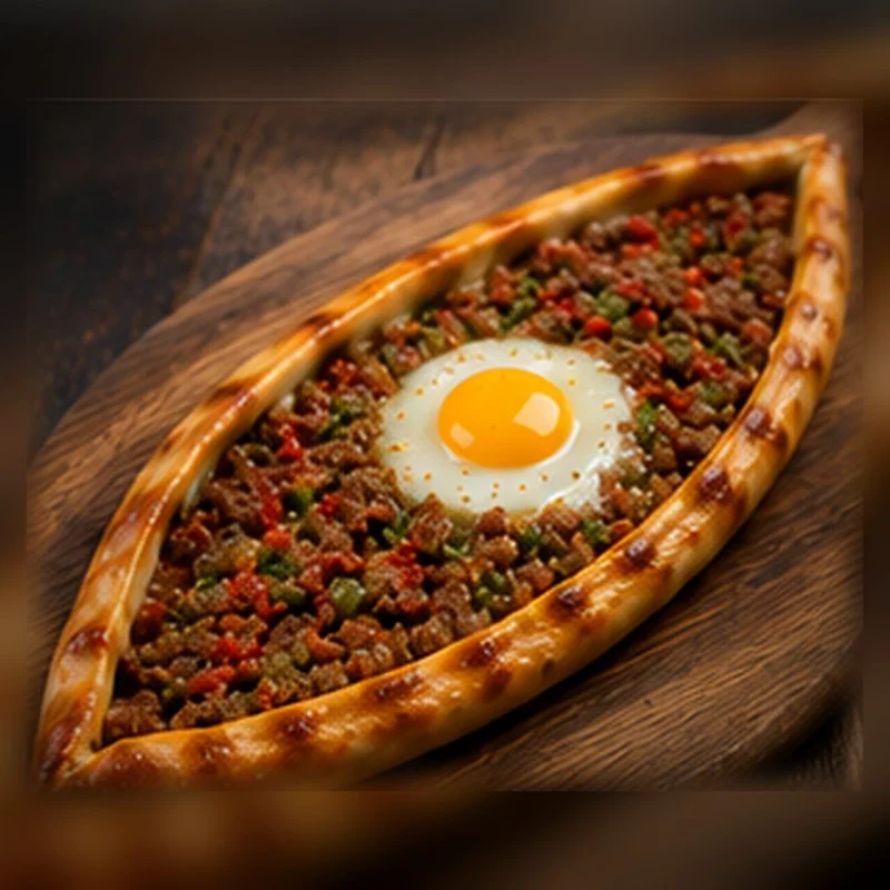 Kıymalı Yumurtalı Pide