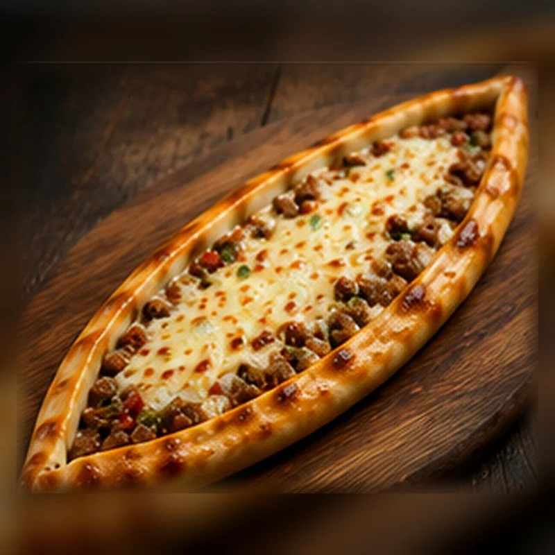Kıymalı Kaşarlı Pide